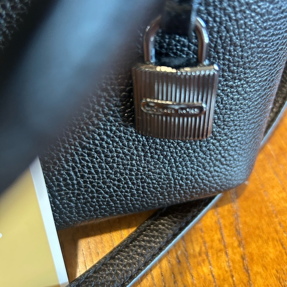 Michael Kors Black Adele Crossbody Bag with Silver Hardware EUC!! - Picture 3 of 16